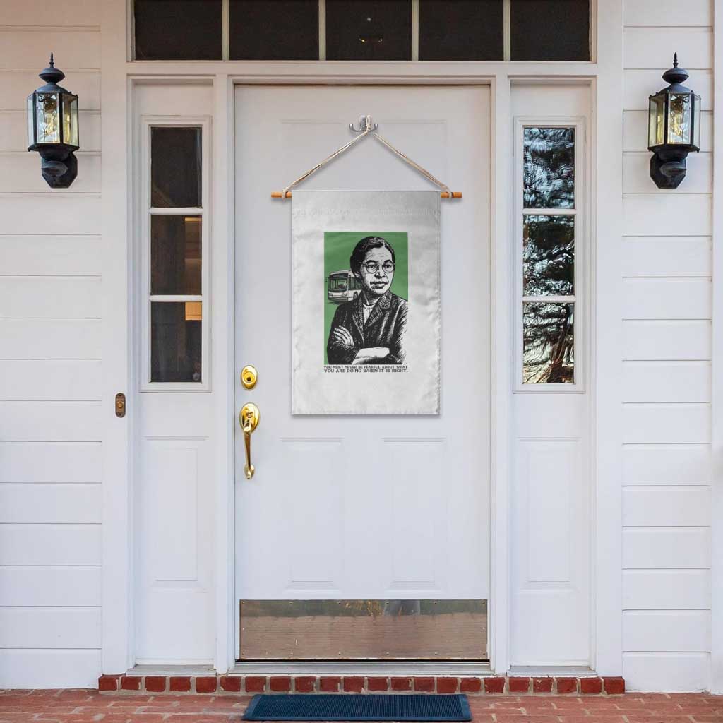 Rosa Parks Quote Garden Flag Never Be Fearful When It Is Right TS12 Print Your Wear