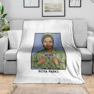 Nope Rosa Parks Throw Blanket Female Empowerment History Gift TS12 Print Your Wear