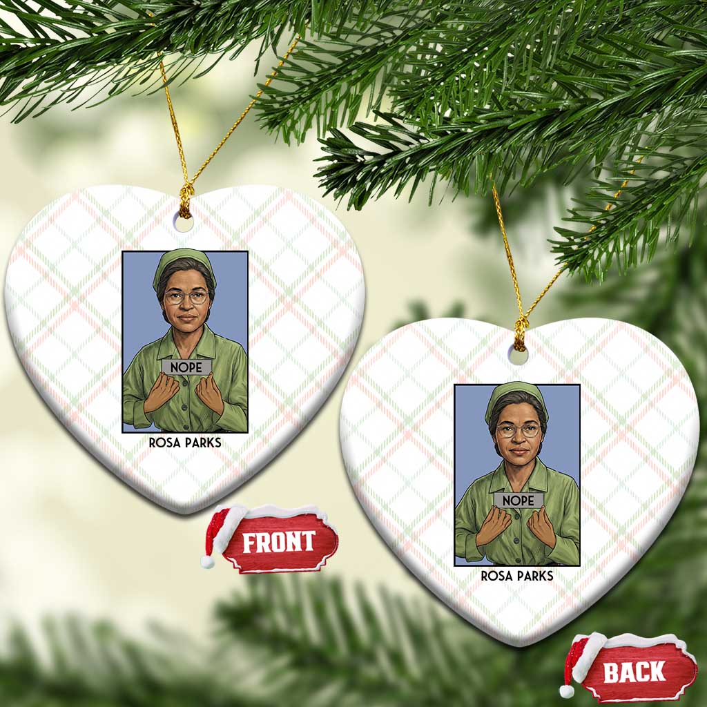 Nope Rosa Parks Ceramic Ornament Female Empowerment History Gift TS12 Print Your Wear