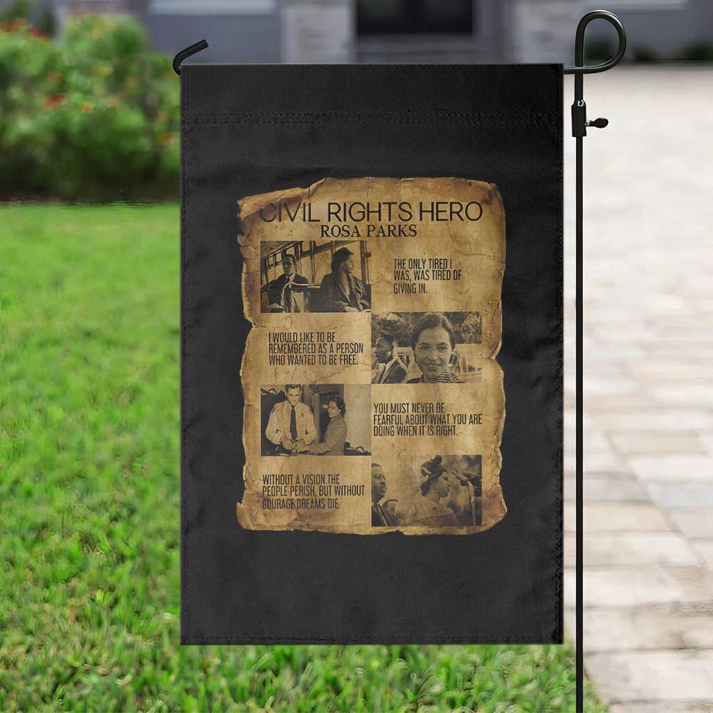 Rosa Parks Quote Garden Flag Civil Rights History Hero TS12 Print Your Wear