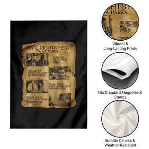 Rosa Parks Quote Garden Flag Civil Rights History Hero TS12 Print Your Wear