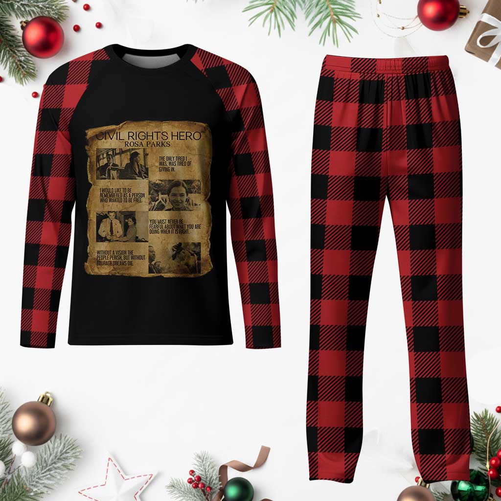 Rosa Parks Quote Plaid Pajama Set Civil Rights History Hero TS12 Buffalo Plaid Print Your Wear