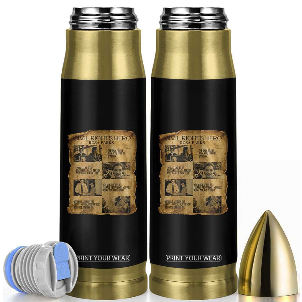 Rosa Parks Quote Bullet Tumbler Civil Rights History Hero TS12 Black Print Your Wear
