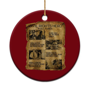 Rosa Parks Quote Ceramic Ornament Civil Rights History Hero TS12 1pc Red Print Your Wear
