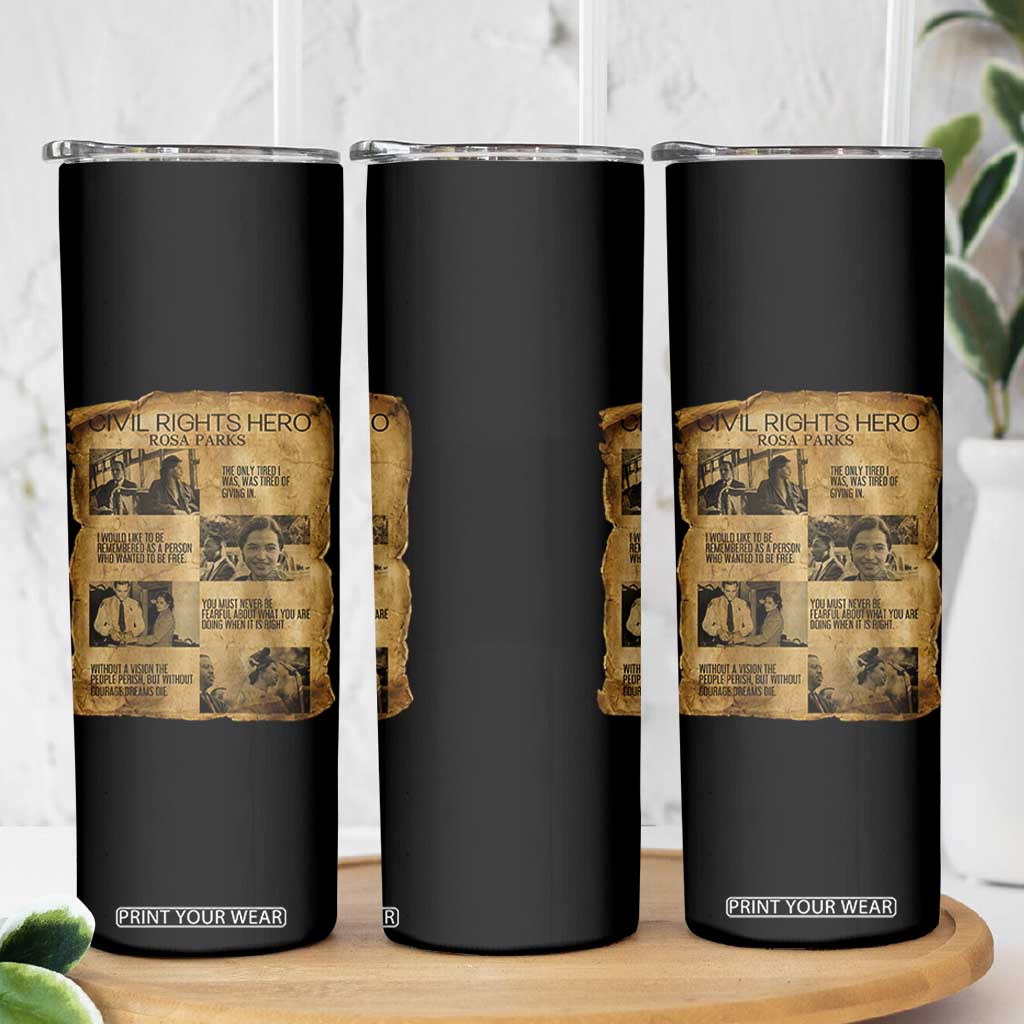 Rosa Parks Quote Skinny Tumbler Civil Rights History Hero TS12 Print Your Wear