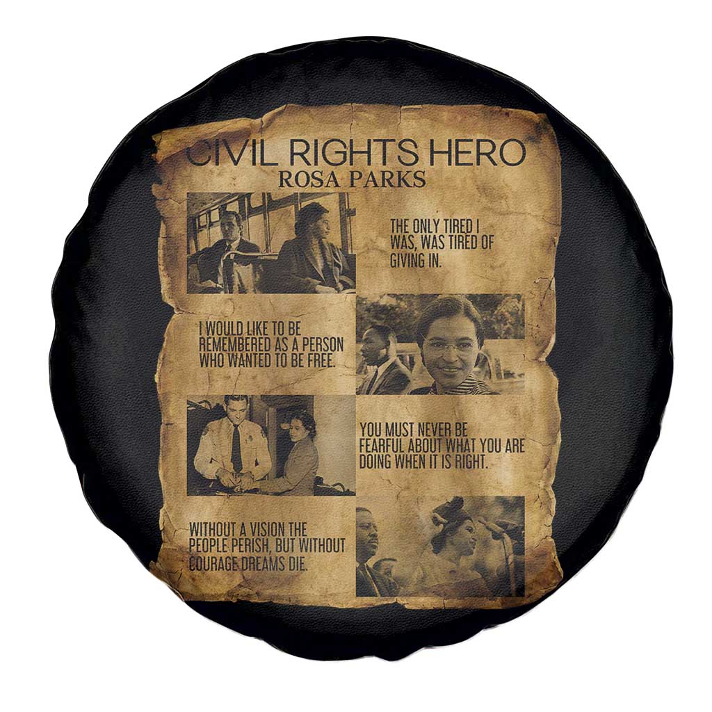 Rosa Parks Quote Spare Tire Cover Civil Rights History Hero TS12 Print Your Wear