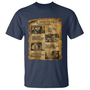 Rosa Parks Quote T Shirt Civil Rights History Hero TS12 Navy Print Your Wear