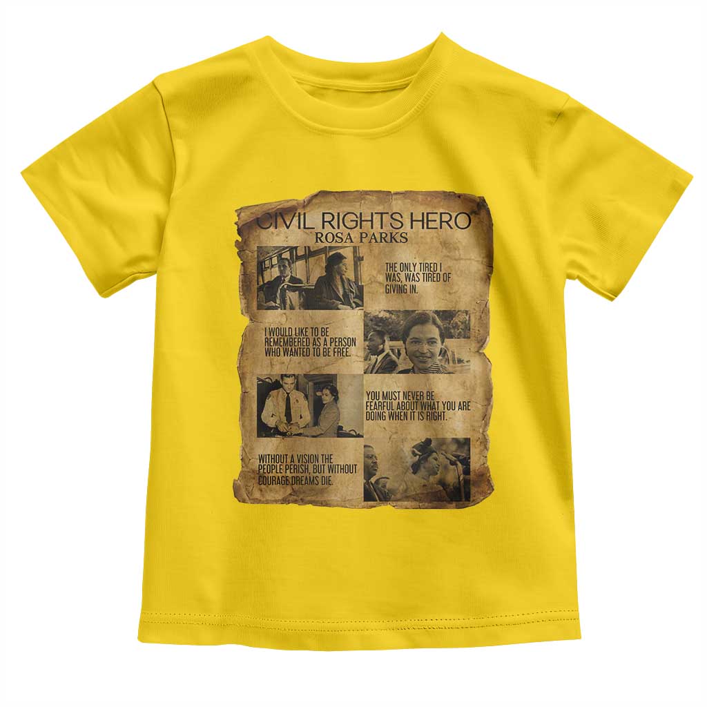 Rosa Parks Quote Toddler T Shirt Civil Rights History Hero TS12 Daisy Print Your Wear