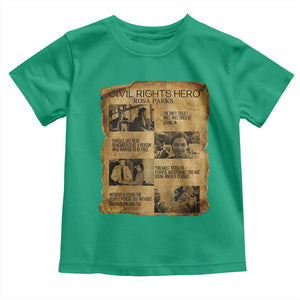 Rosa Parks Quote Toddler T Shirt Civil Rights History Hero TS12 Irish Green Print Your Wear