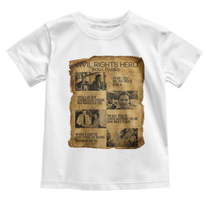 Rosa Parks Quote Toddler T Shirt Civil Rights History Hero TS12 White Print Your Wear