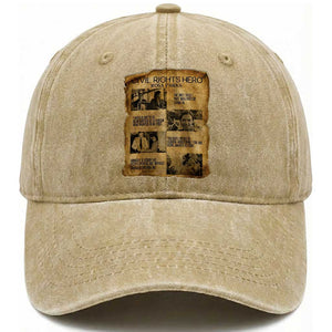 Rosa Parks Quote Washed Cotton Baseball Cap Civil Rights History Hero TS12 Print Your Wear
