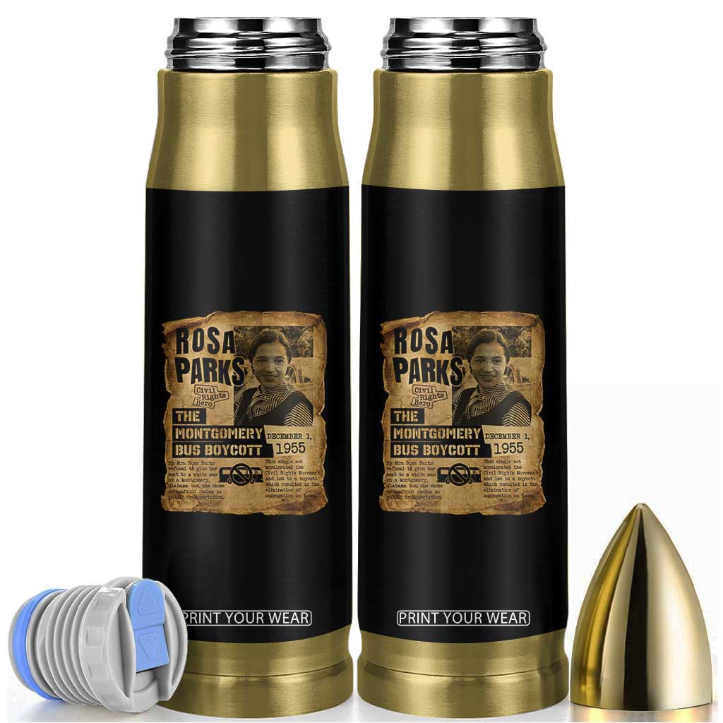 Vintage Rosa Parks Bullet Tumbler Groovy Black History Month TS12 Black Print Your Wear