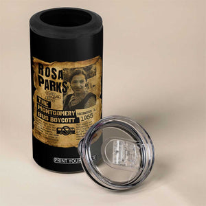 Vintage Rosa Parks 4 in 1 Can Cooler Tumbler Groovy Black History Month TS12 Print Your Wear