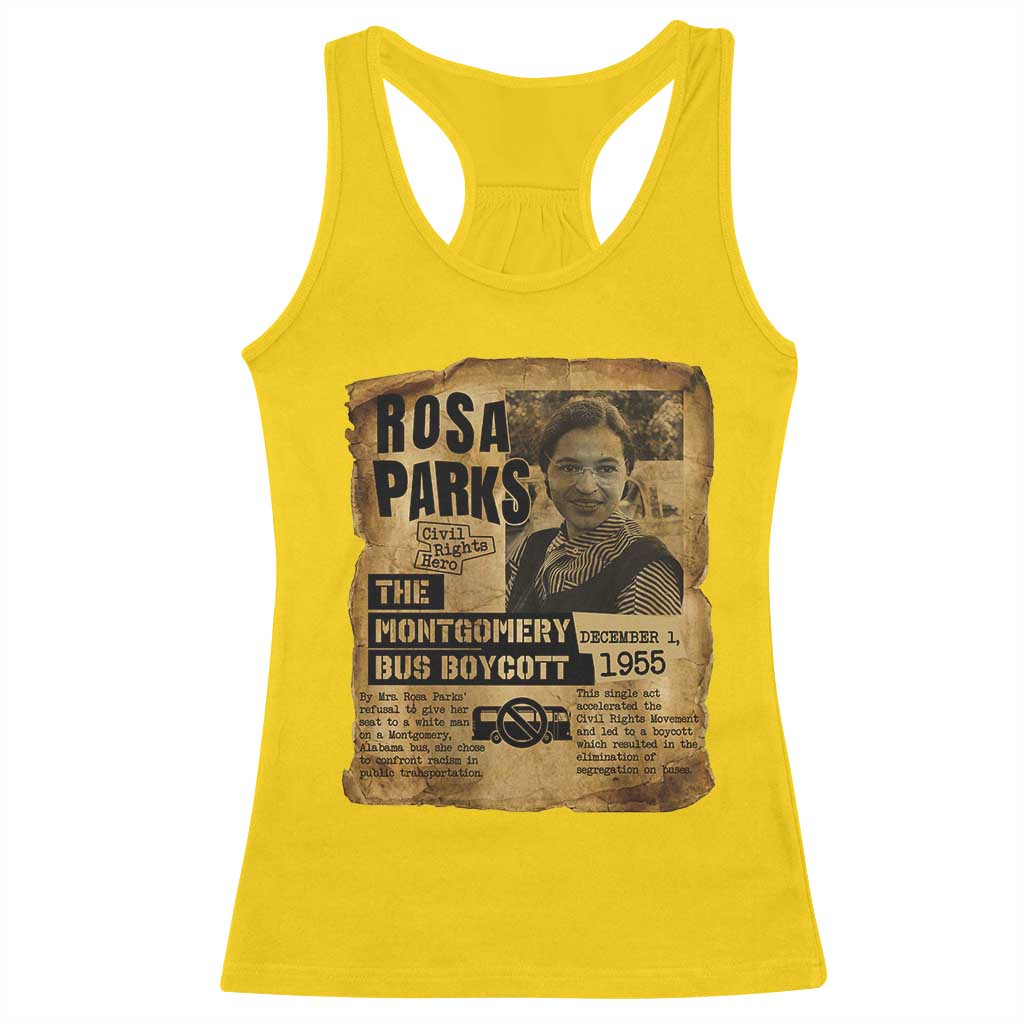 Vintage Rosa Parks Racerback Tank Top Groovy Black History Month TS12 Daisy Print Your Wear