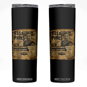 Vintage Rosa Parks Skinny Tumbler Groovy Black History Month TS12 Black Print Your Wear