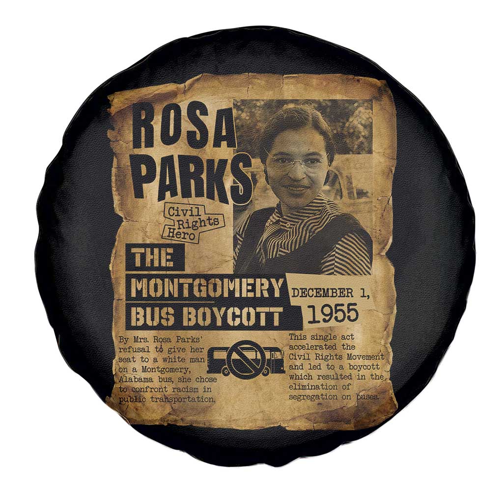 Vintage Rosa Parks Spare Tire Cover Groovy Black History Month TS12 Print Your Wear