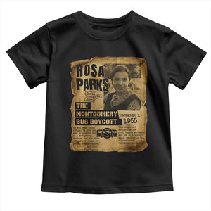 Vintage Rosa Parks Toddler T Shirt Groovy Black History Month TS12 Black Print Your Wear