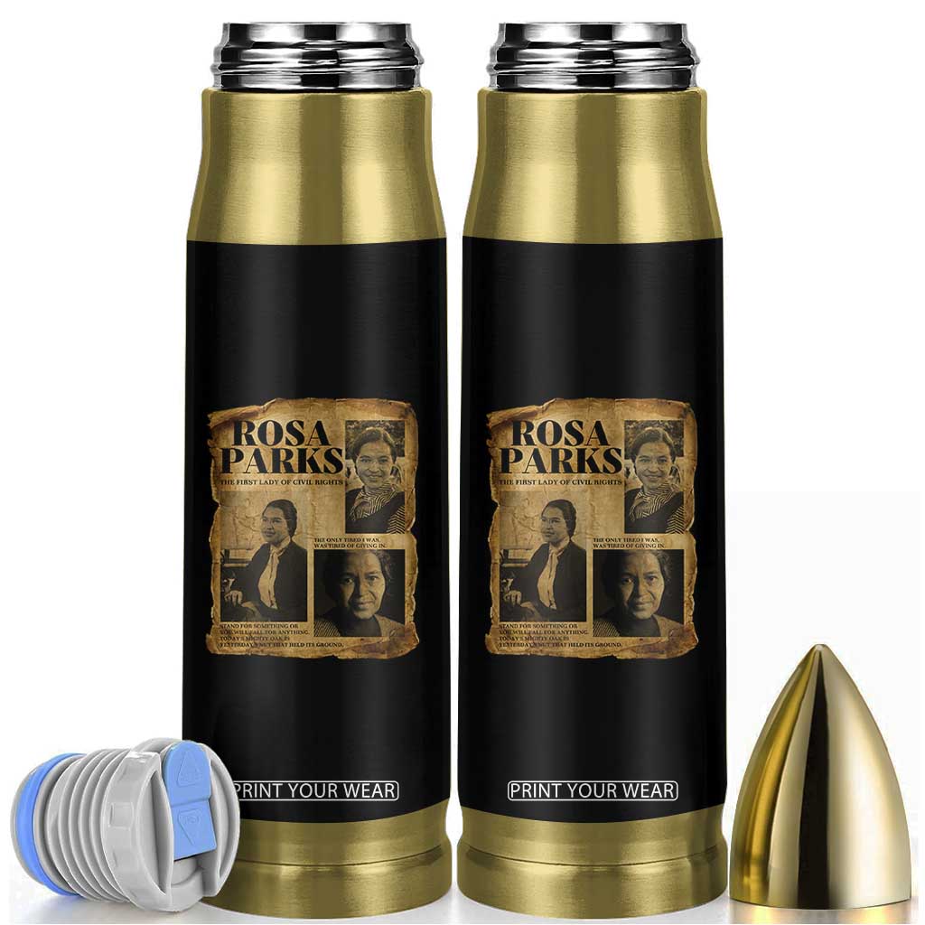 Vintage Rosa Parks Bullet Tumbler Women Empowerment Inspirational Quote TS12 Black Print Your Wear