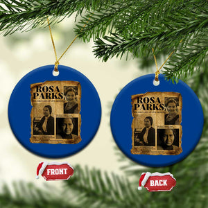 Vintage Rosa Parks Ceramic Ornament Women Empowerment Inspirational Quote TS12 1pc Blue Print Your Wear