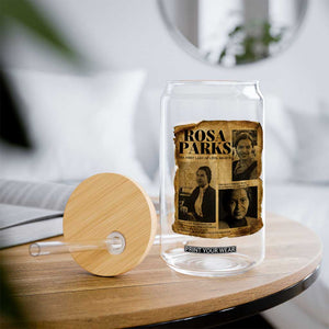 Vintage Rosa Parks Glass Can Women Empowerment Inspirational Quote TS12 Print Your Wear