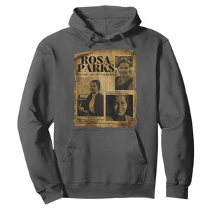 Vintage Rosa Parks Hoodie Women Empowerment Inspirational Quote TS12 Dark Heather Print Your Wear