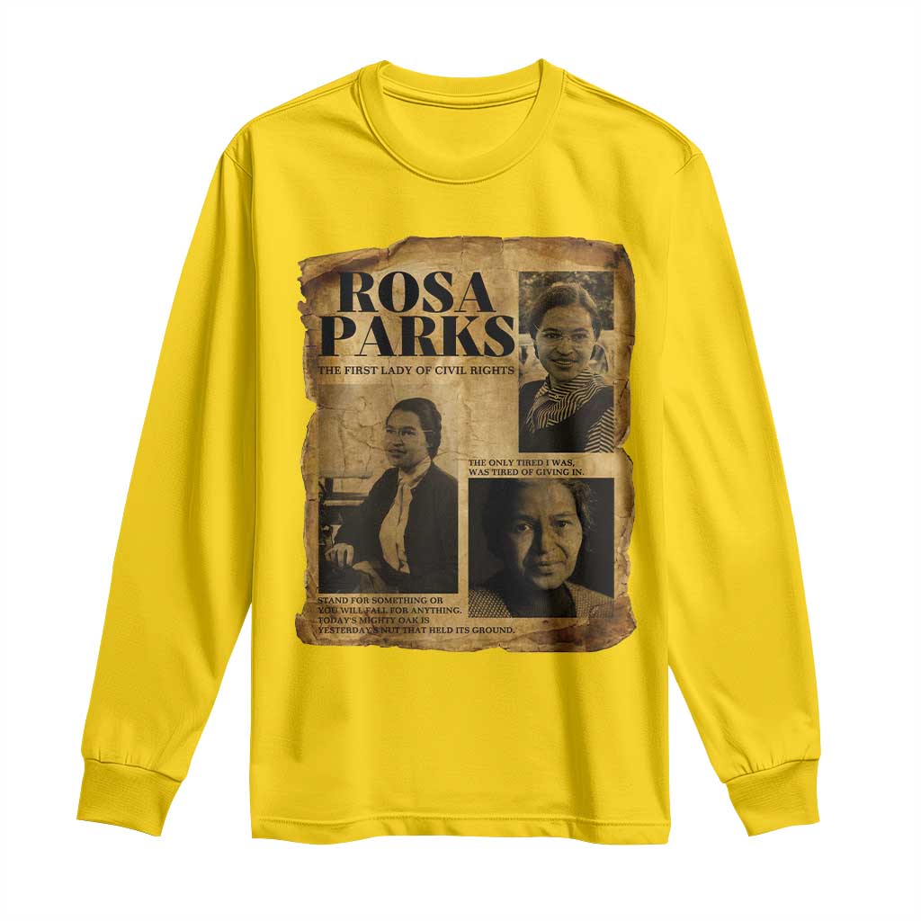 Vintage Rosa Parks Long Sleeve Shirt Women Empowerment Inspirational Quote TS12 Daisy Print Your Wear