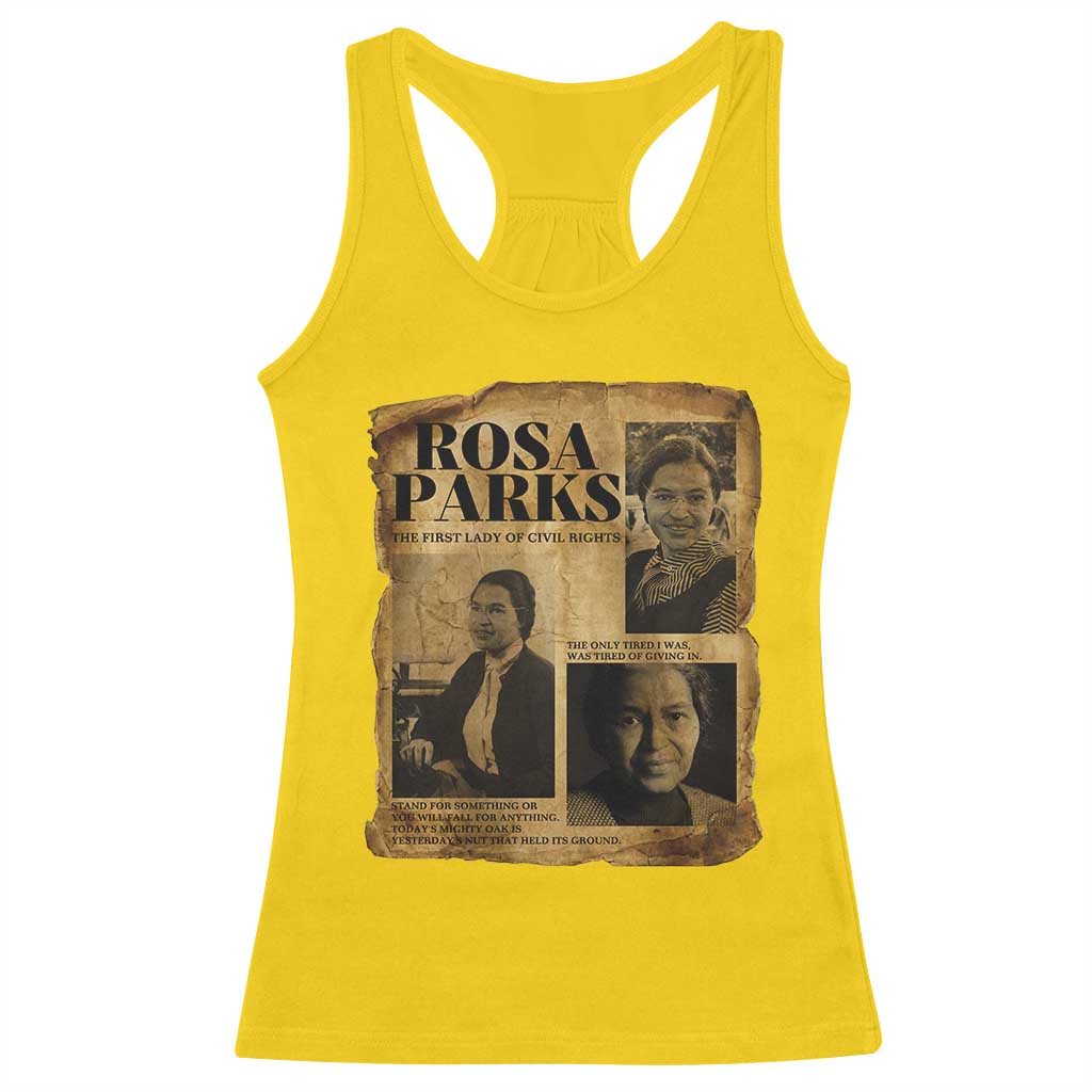 Vintage Rosa Parks Racerback Tank Top Women Empowerment Inspirational Quote TS12 Daisy Print Your Wear