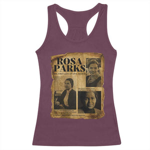 Vintage Rosa Parks Racerback Tank Top Women Empowerment Inspirational Quote TS12 Maroon Print Your Wear