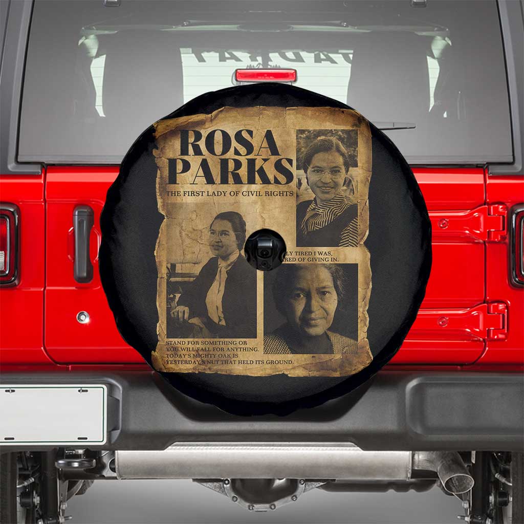 Vintage Rosa Parks Spare Tire Cover Women Empowerment Inspirational Quote TS12 Black Print Your Wear