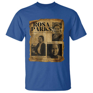 Vintage Rosa Parks T Shirt Women Empowerment Inspirational Quote TS12 Royal Blue Print Your Wear