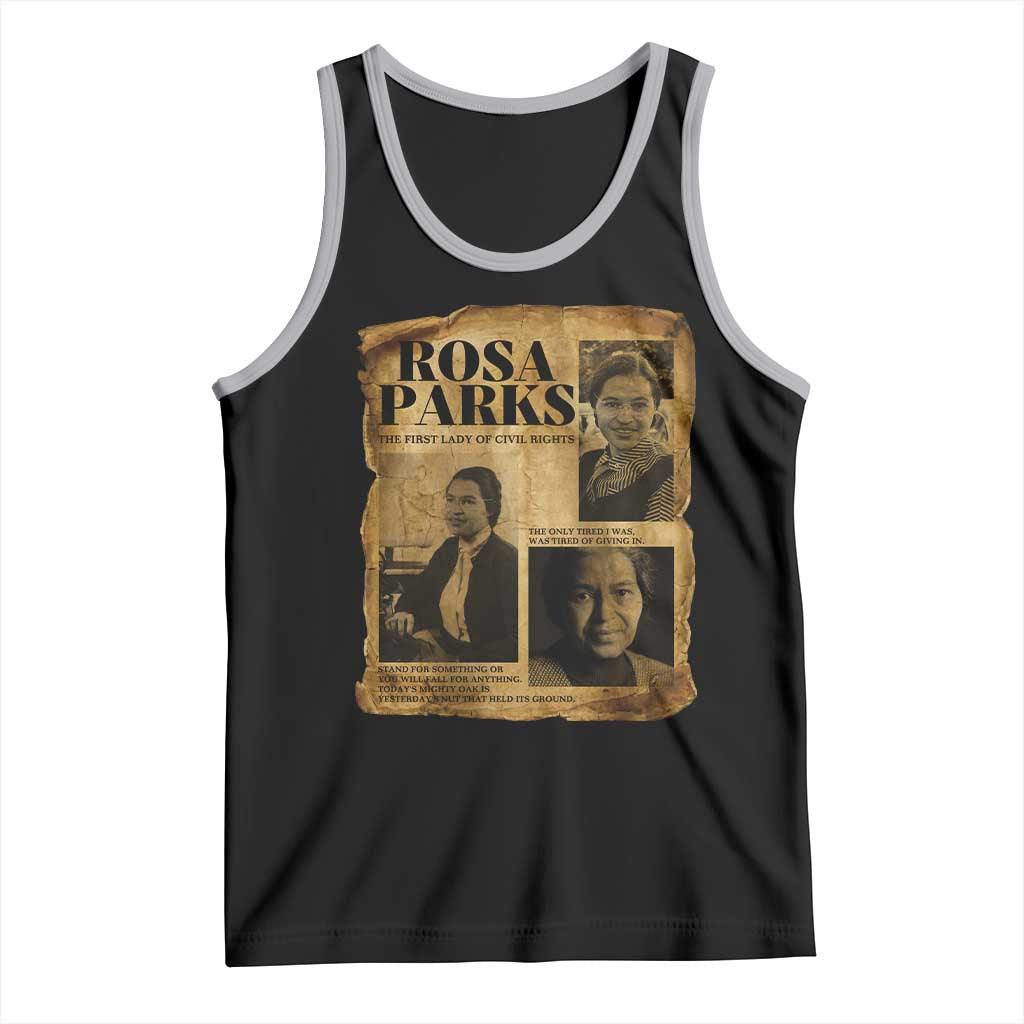 Vintage Rosa Parks Tank Top Women Empowerment Inspirational Quote TS12 Black Athletic Heather Print Your Wear