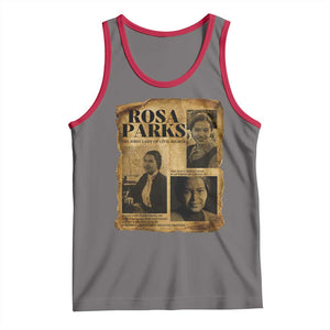 Vintage Rosa Parks Tank Top Women Empowerment Inspirational Quote TS12 Deep Heather Red Print Your Wear