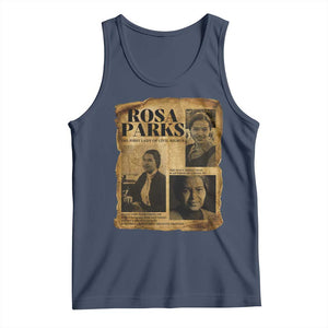Vintage Rosa Parks Tank Top Women Empowerment Inspirational Quote TS12 Navy Print Your Wear