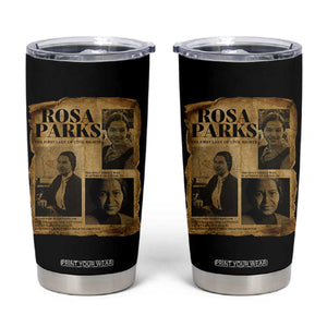 Vintage Rosa Parks Tumbler Cup Women Empowerment Inspirational Quote TS12 Black Print Your Wear