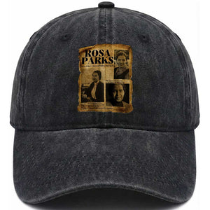 Vintage Rosa Parks Washed Cotton Baseball Cap Women Empowerment Inspirational Quote TS12 Print Your Wear