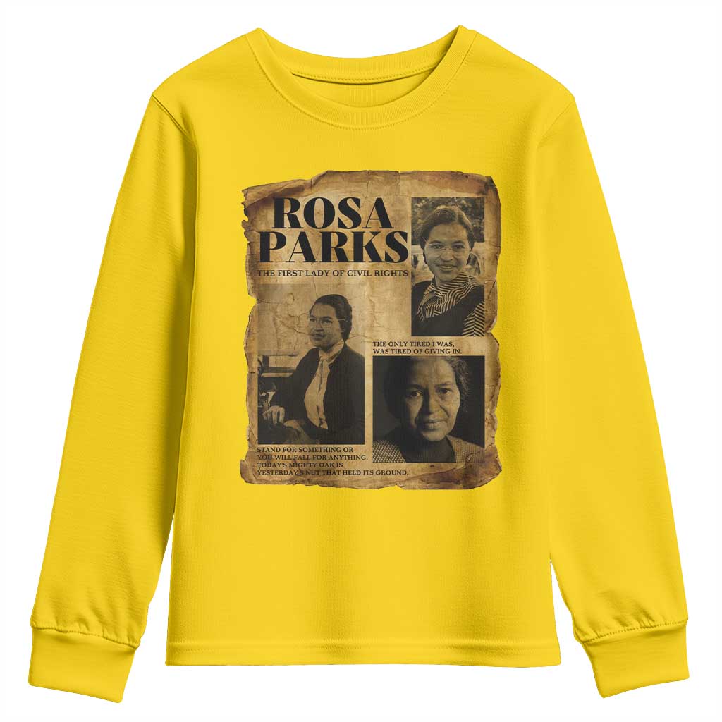 Vintage Rosa Parks Youth Sweatshirt Women Empowerment Inspirational Quote TS12 Daisy Print Your Wear