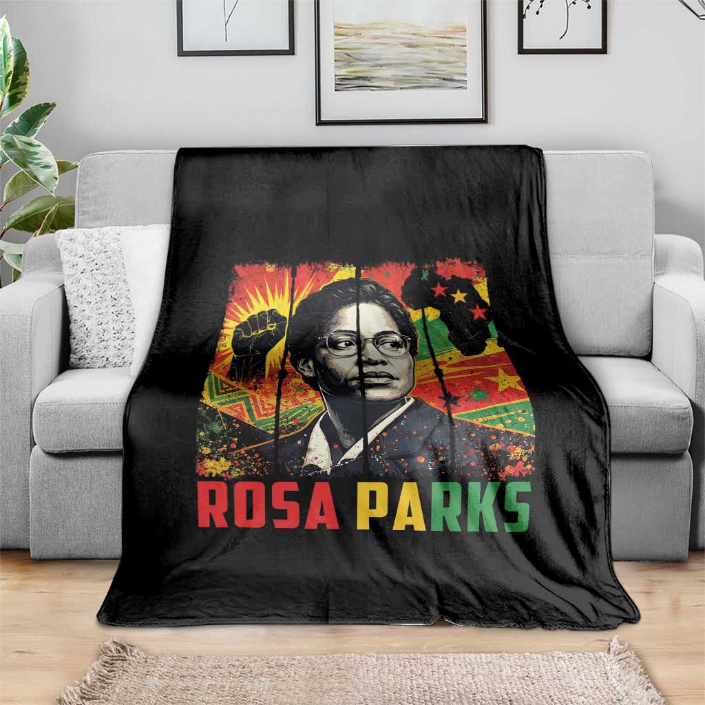 Rosa Parks Throw Blanket Strong Black Women Pride TS12 Print Your Wear