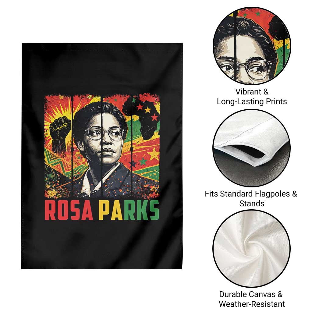 Rosa Parks Garden Flag Strong Black Women Pride TS12 Print Your Wear