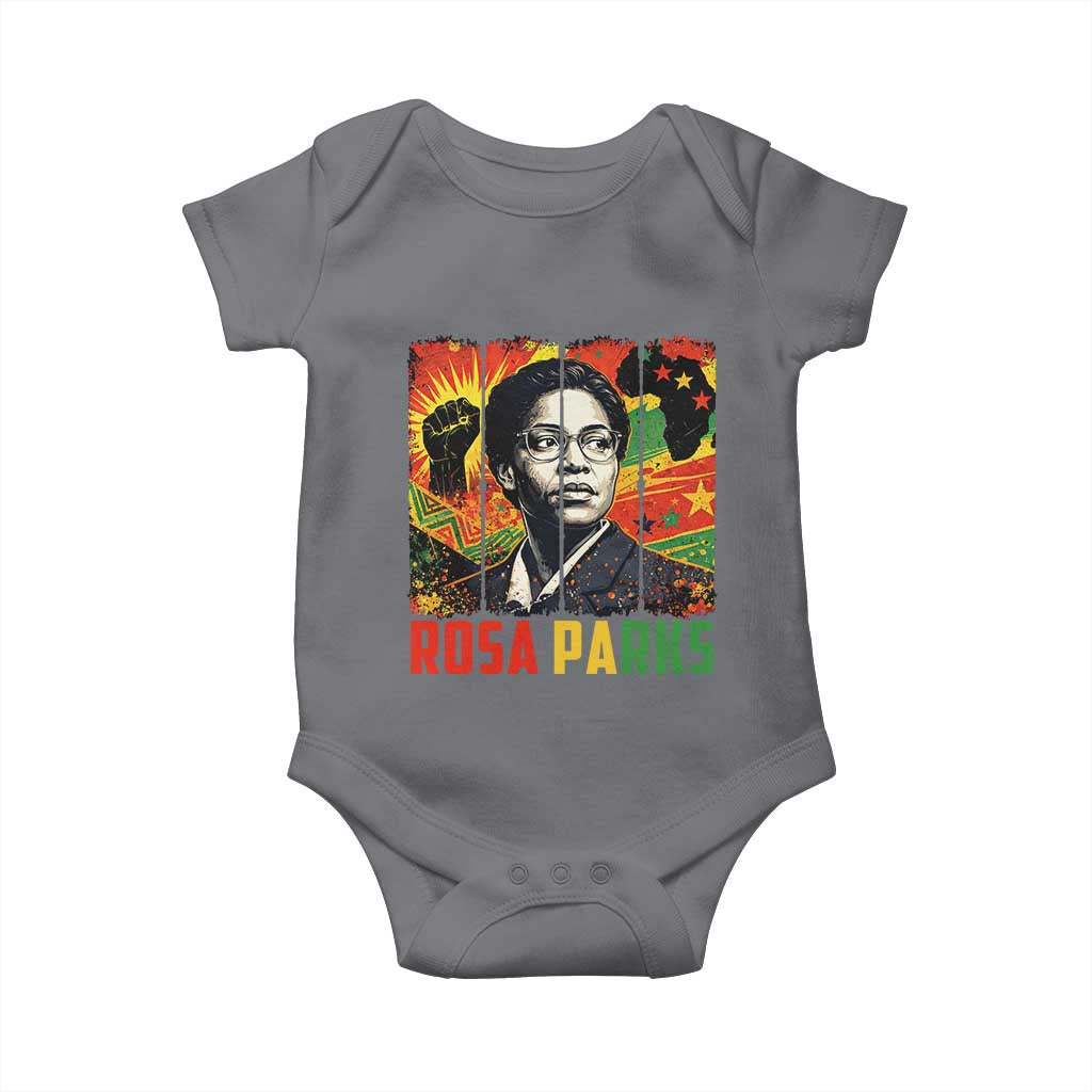 Rosa Parks Baby Onesie Strong Black Women Pride TS12 Charcoal Print Your Wear