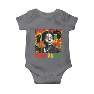 Rosa Parks Baby Onesie Strong Black Women Pride TS12 Charcoal Print Your Wear