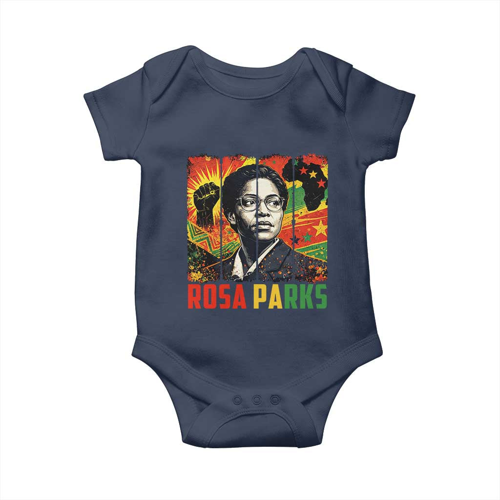 Rosa Parks Baby Onesie Strong Black Women Pride TS12 Navy Print Your Wear