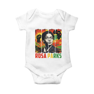 Rosa Parks Baby Onesie Strong Black Women Pride TS12 White Print Your Wear