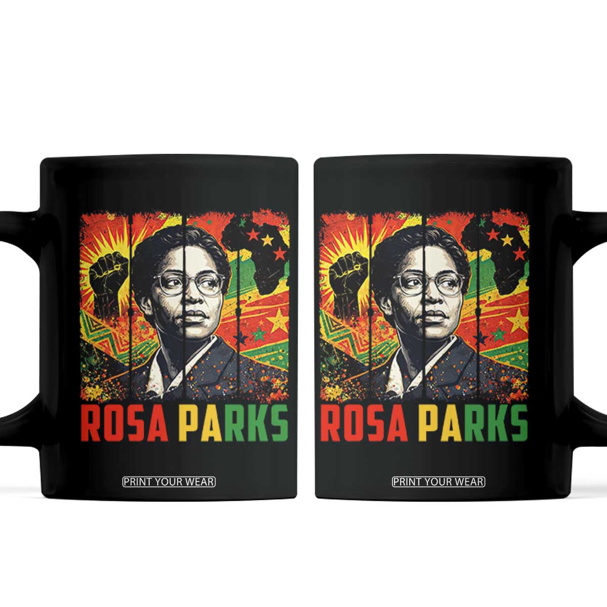 Rosa Parks Coffee Mug Strong Black Women Pride TS12 Black Print Your Wear