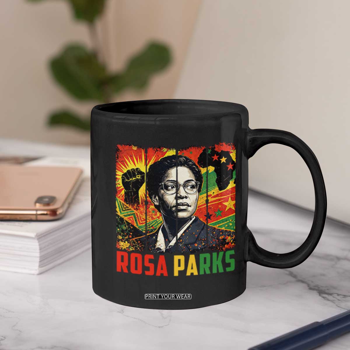 Rosa Parks Coffee Mug Strong Black Women Pride TS12 Print Your Wear