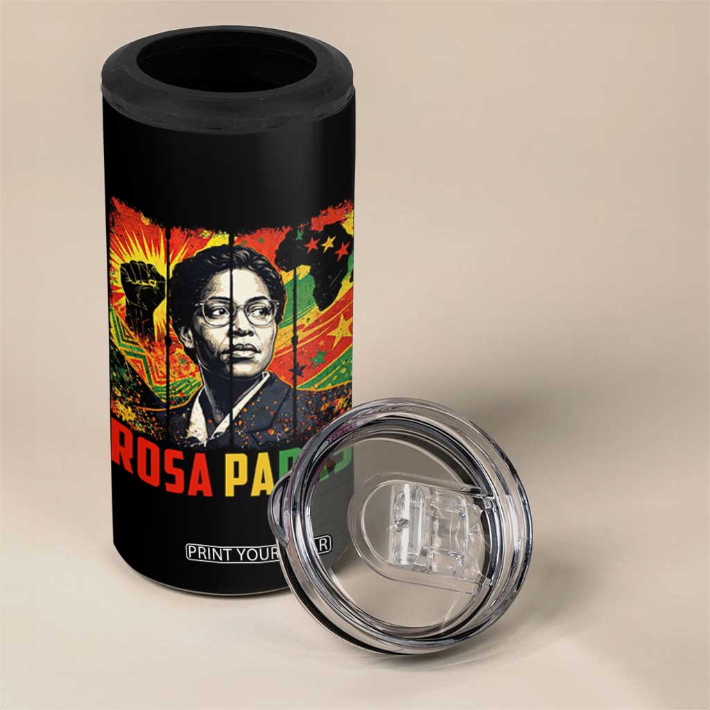 Rosa Parks 4 in 1 Can Cooler Tumbler Strong Black Women Pride TS12 Print Your Wear