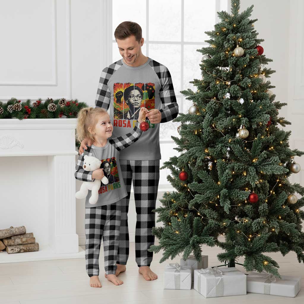 Rosa Parks Plaid Pajama Set Strong Black Women Pride TS12 White Plaid Print Your Wear