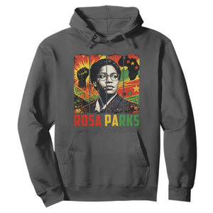 Rosa Parks Hoodie Strong Black Women Pride TS12 Dark Heather Print Your Wear