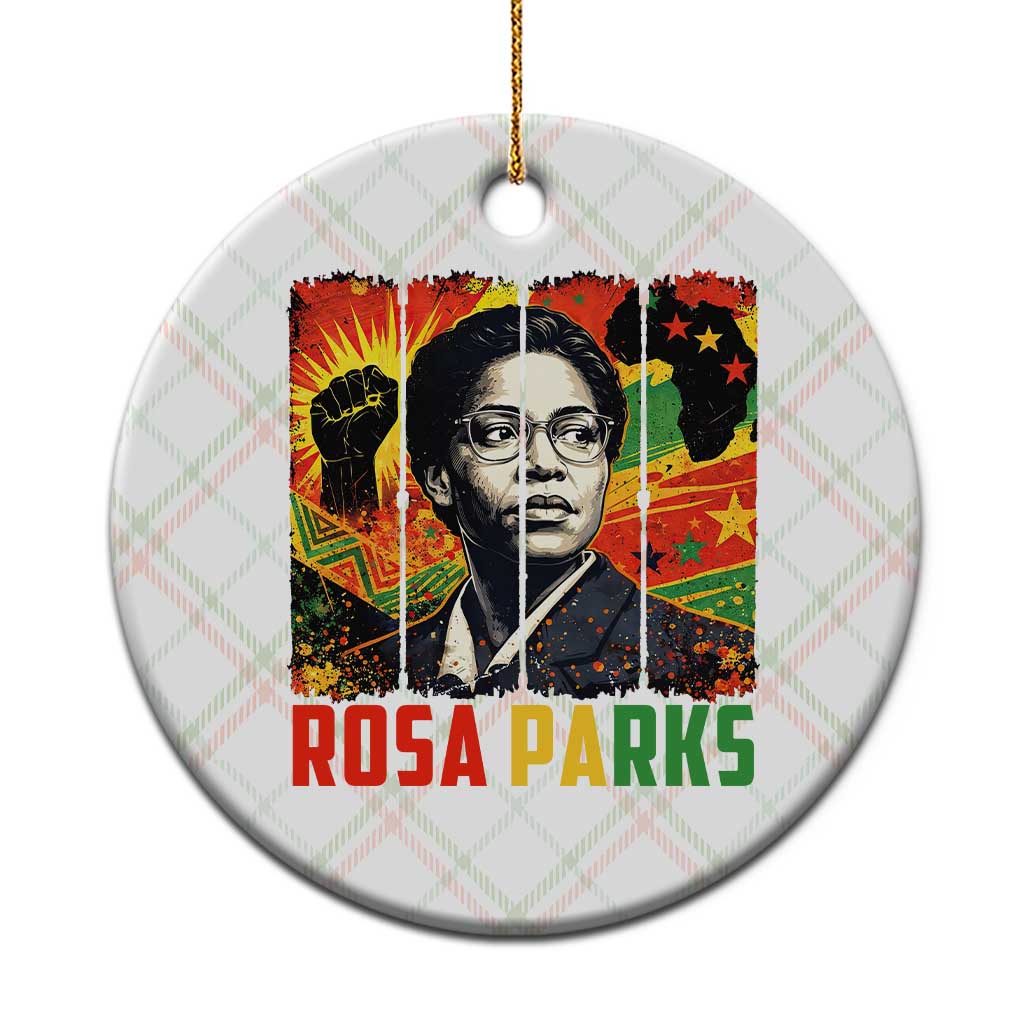 Rosa Parks Ceramic Ornament Strong Black Women Pride TS12 1pc Christmas Plaid Print Your Wear