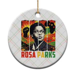 Rosa Parks Ceramic Ornament Strong Black Women Pride TS12 1pc Christmas Plaid Print Your Wear