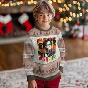 Rosa Parks Ugly Christmas Sweater Strong Black Women Pride TS12 Mocha Mousse Print Your Wear